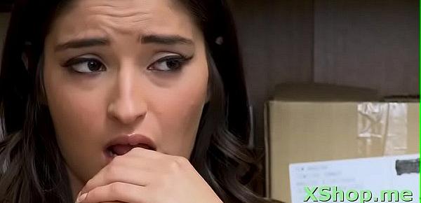  Fresh brunette Emily Willis gets a doggy fuck